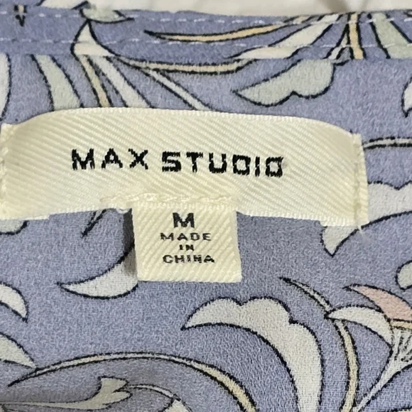 Max Studio Ruffle Wrap Top - Picture 3 of 4